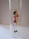 Glasflasche Geschenkflasche mit Sujet Zugposaunenspieler