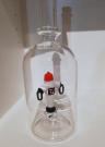 Glasflasche Geschenkflasche mit Sujet Hydrant Feuerwehr