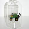 Glasflasche Geschenkflasche mit Sujet Traktor