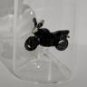 Glasflasche Geschenkflasche mit Sujet Töff Motorrad