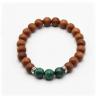 Perlenarmband Holz Edelstein