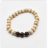 Perlenarmband Holz Edelstein