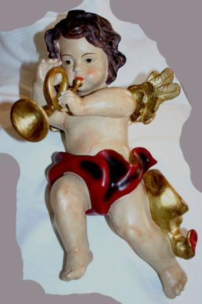 Engelfigur gross mit Trompete