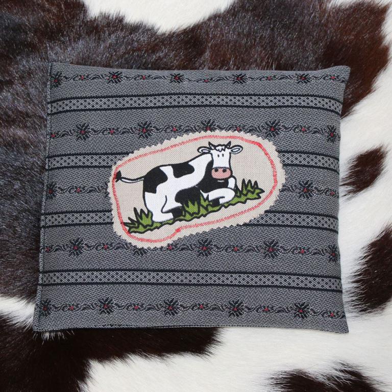 Kirschsteinkissen, Chriesisteikissen, Handarbeit, Edelweissstoff