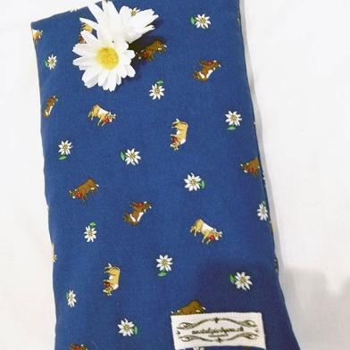 Kirschsteinkissen, Chriesisteikissen, Handarbeit, Edelweissstoff