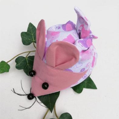 Traubenkernmaus, Traubenkernkissen, Handarbeit, Traubenkerne