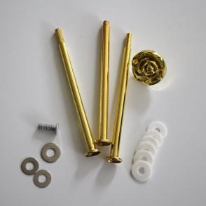 Etagèrenstange Rosenknopf goldfarbig