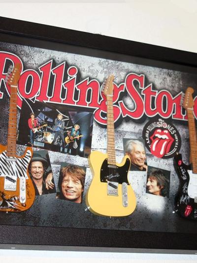 Rolling Stone, 3-D Bild mit 3 Gitarren