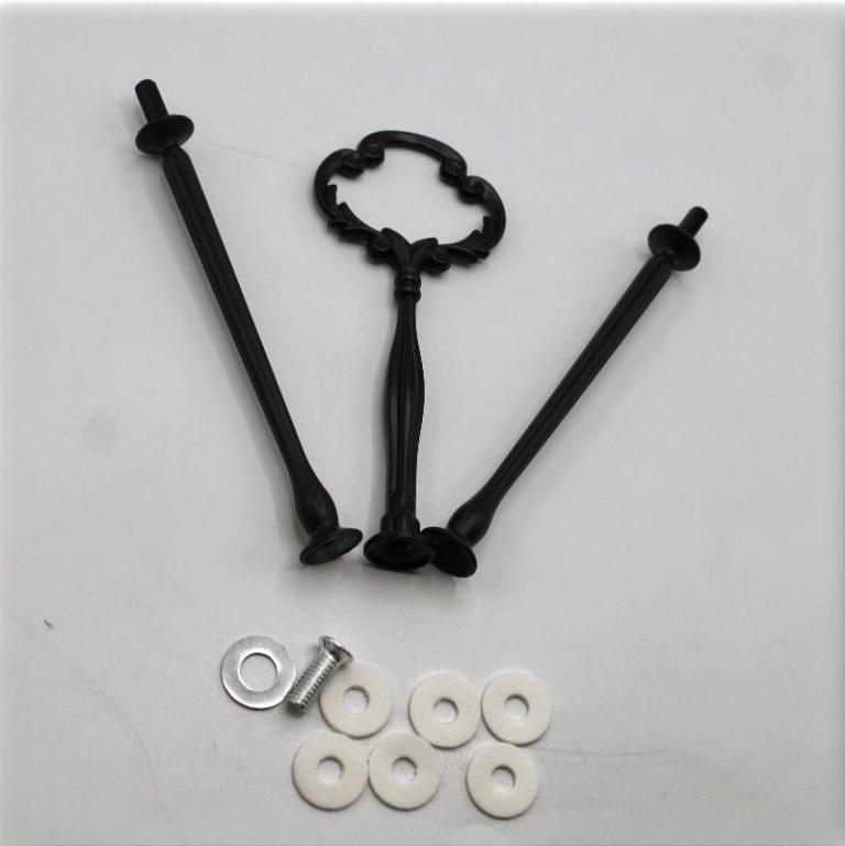 Etagèrenstange Barock schwarz